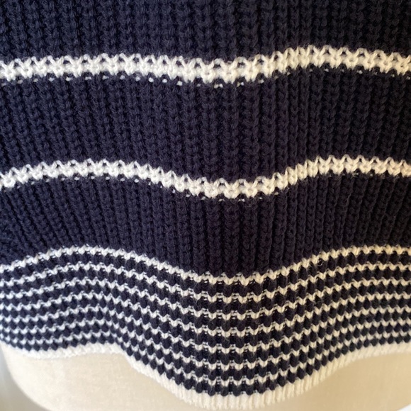 Loft navy stripe sweater - Picture 4 of 10